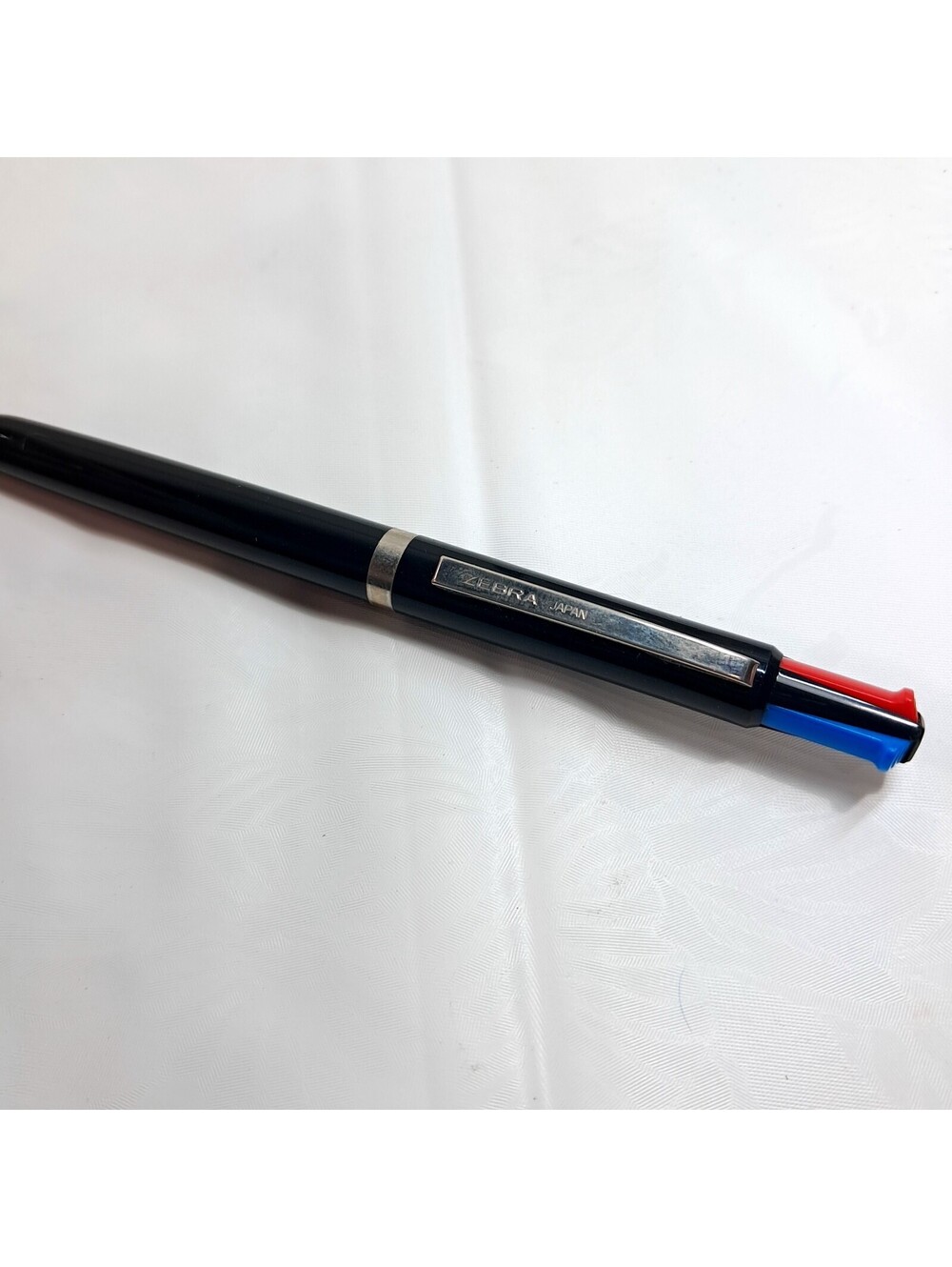 Zebra Multi Function Pen color black red blue plastic case Made in Japan Vintage